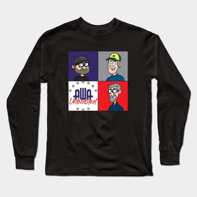 AWA Unleashed Crew Quad Box Long Sleeve T-Shirt by Unleashed Plus!